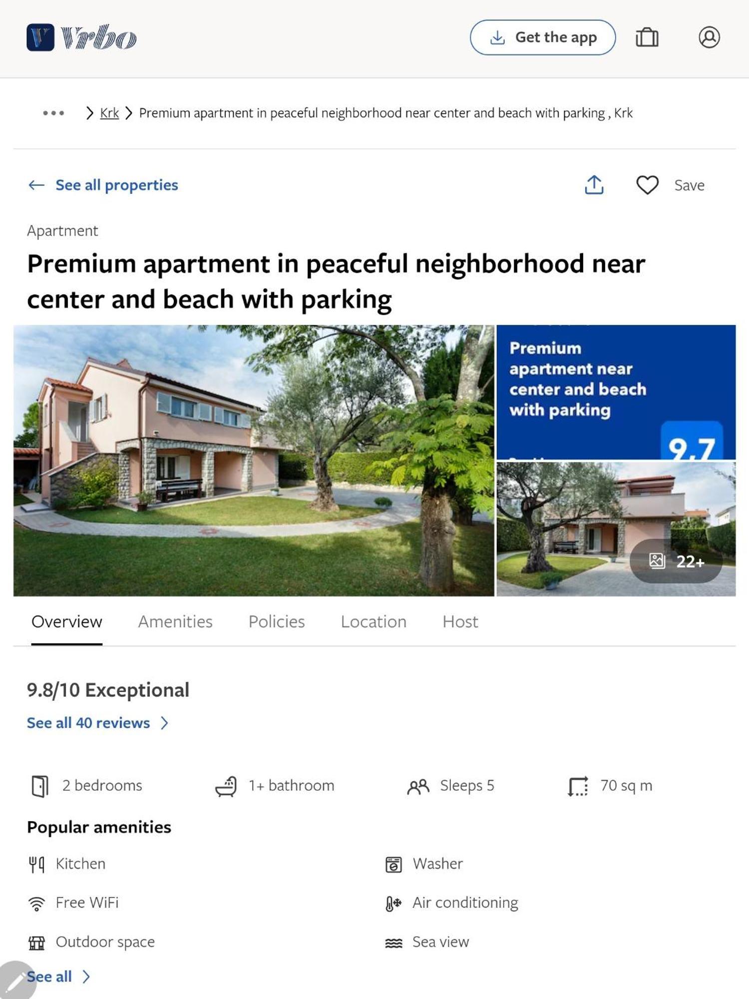 Premium Apartment Near Center And Beach With Parking 克尔克 外观 照片
